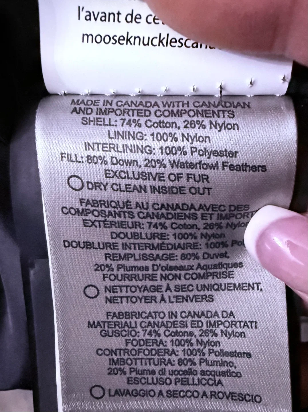 Moose Knuckles Parka -women’s size XL image indicator(10)