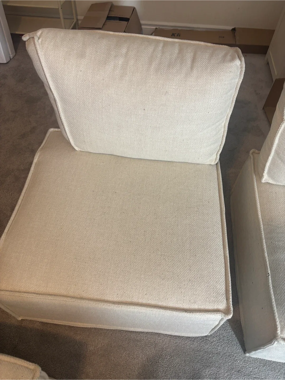 Comfortable Cream Sofa- Sold as set of 3/ Single image indicator(3)