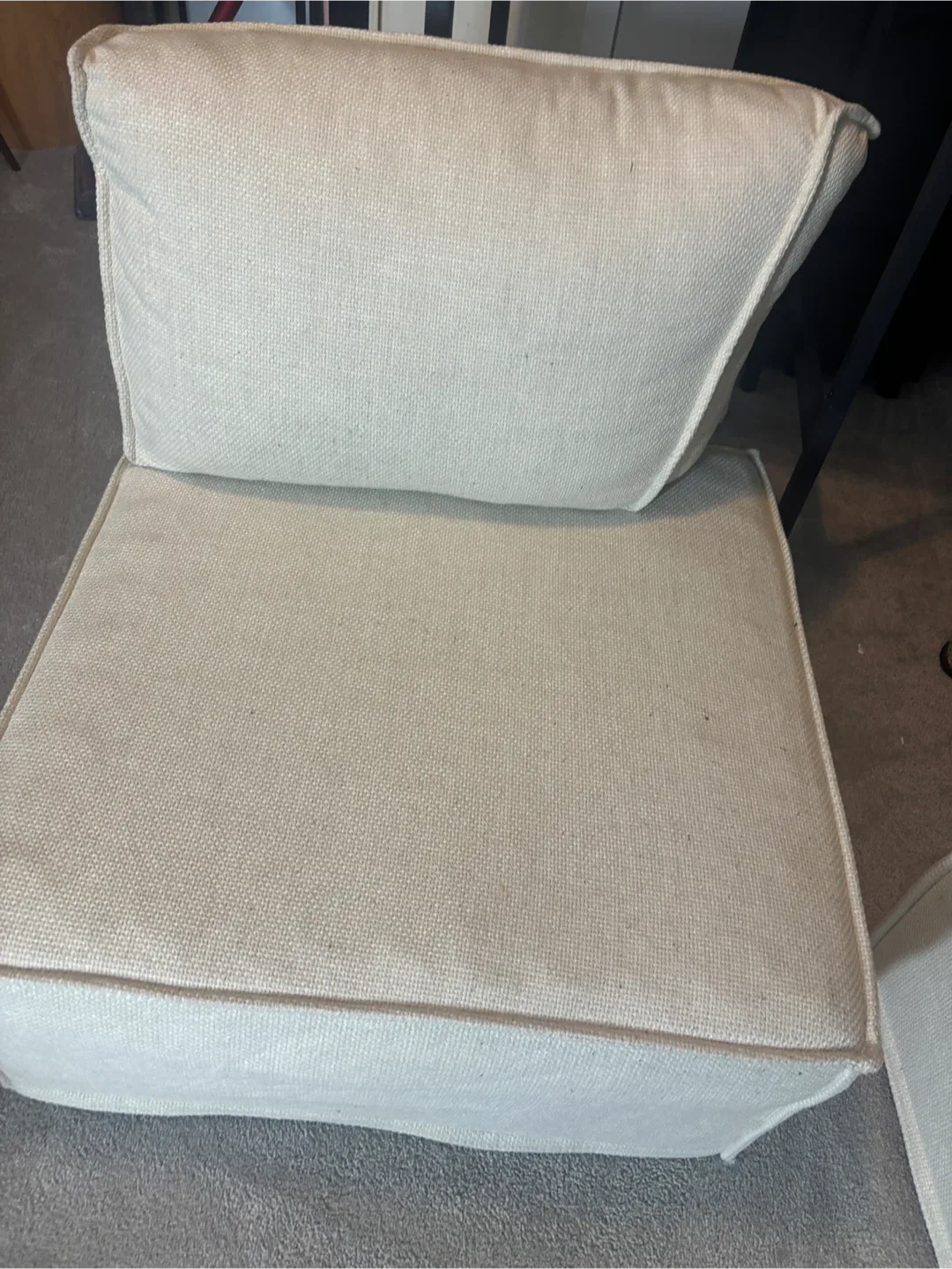 Comfortable Cream Sofa- Sold as set of 3/ Single image indicator(4)