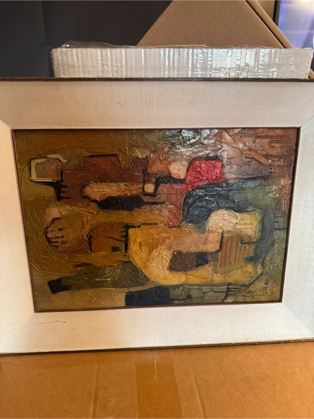Vintage Abstract Painting - J.R. '64 image indicator(2)