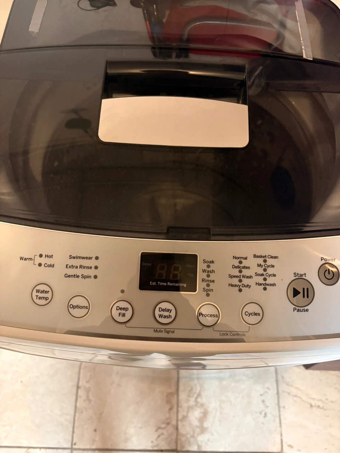 GE Top Load Washing Machine - photo 2