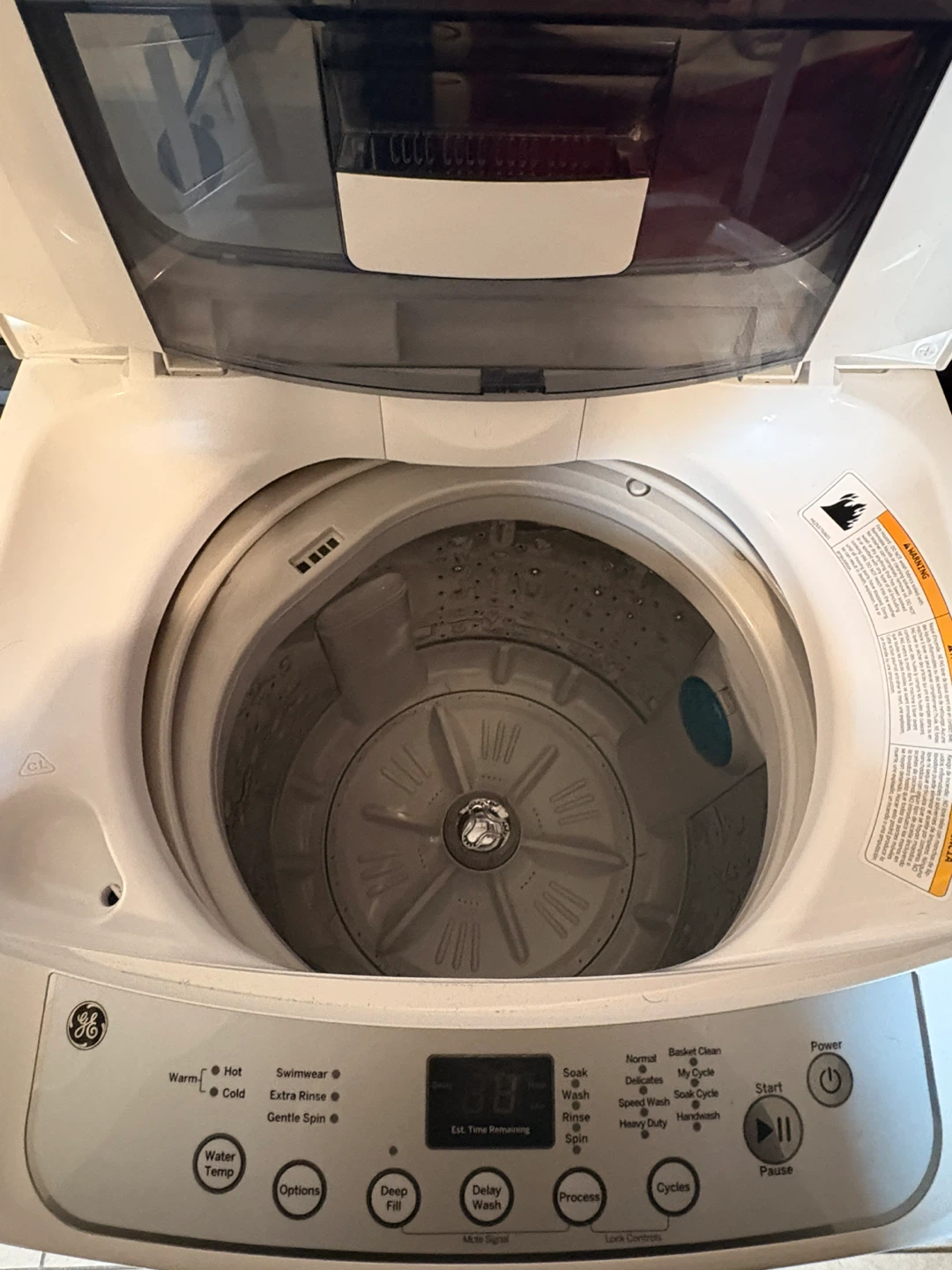GE Top Load Washing Machine - photo 4