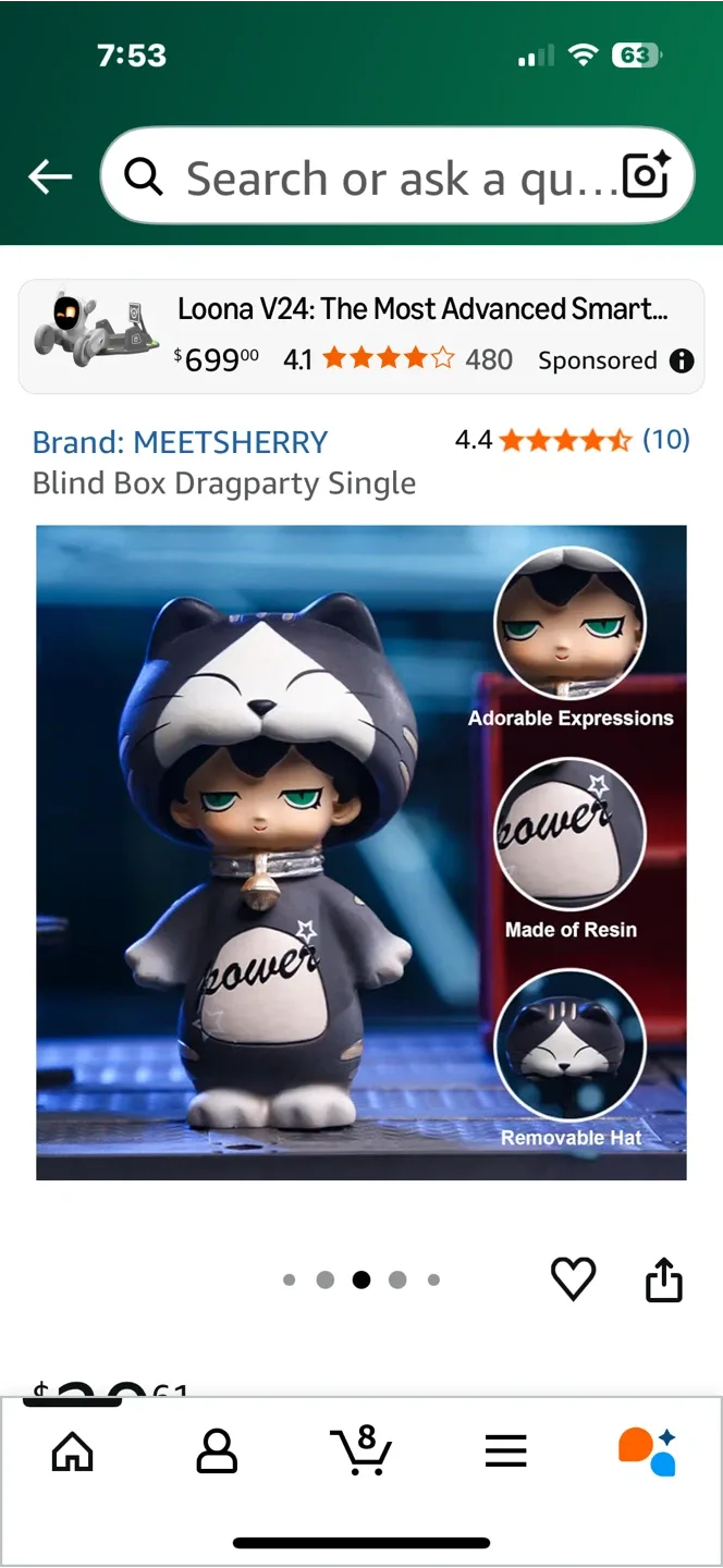 Costume Party Blind Box Figure- for both image indicator(8)