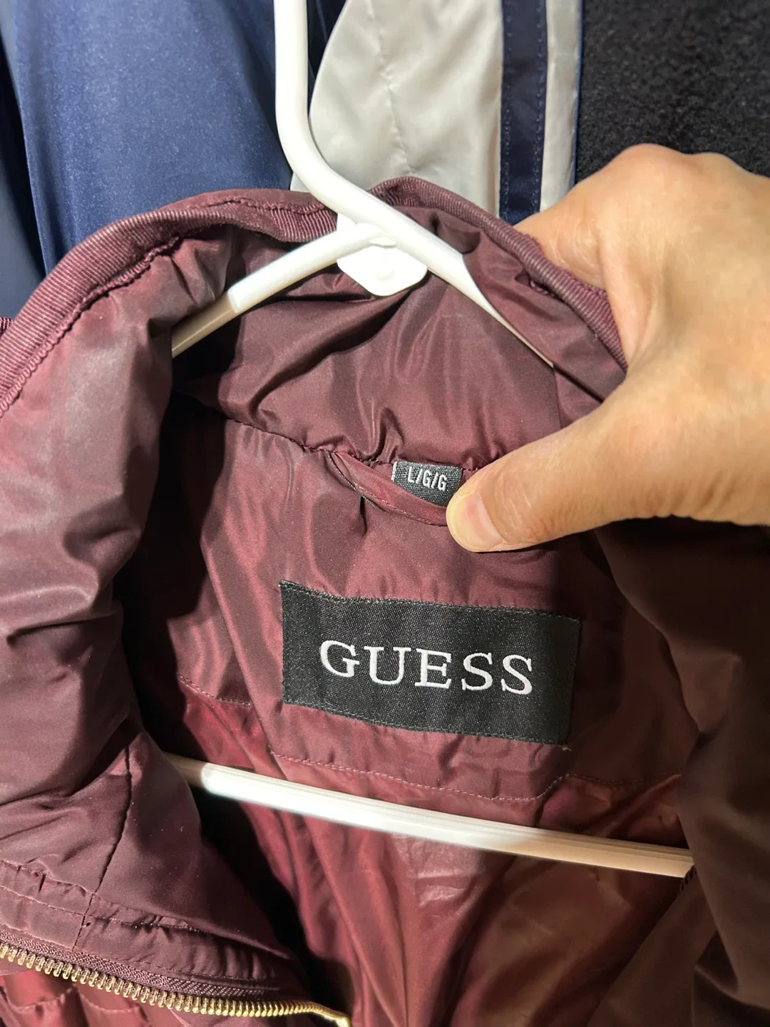 Guess Burgundy Puffer Coat image indicator(8)