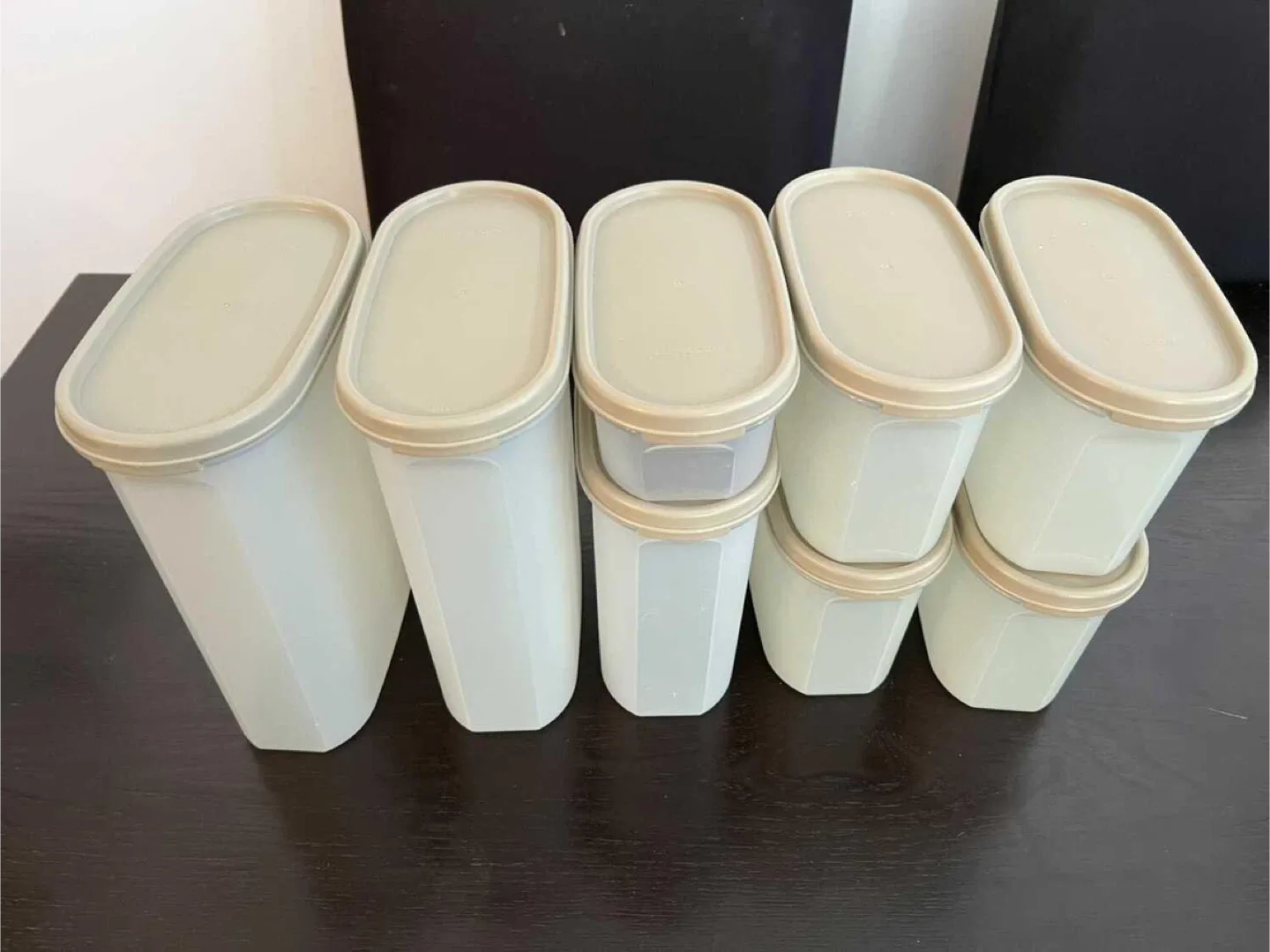 Set of (8) Tupperware Modular Mates Oval Containers image indicator(4)