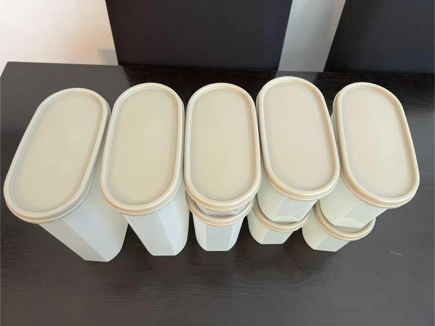 Set of (8) Tupperware Modular Mates Oval Containers image indicator(2)