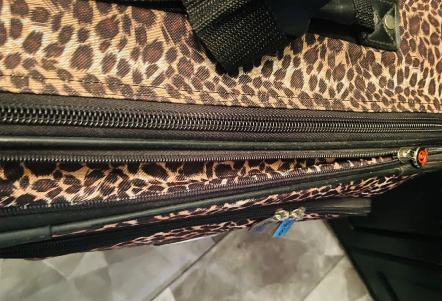 Leopard Print Roller Suitcase 🥕 image indicator(7)