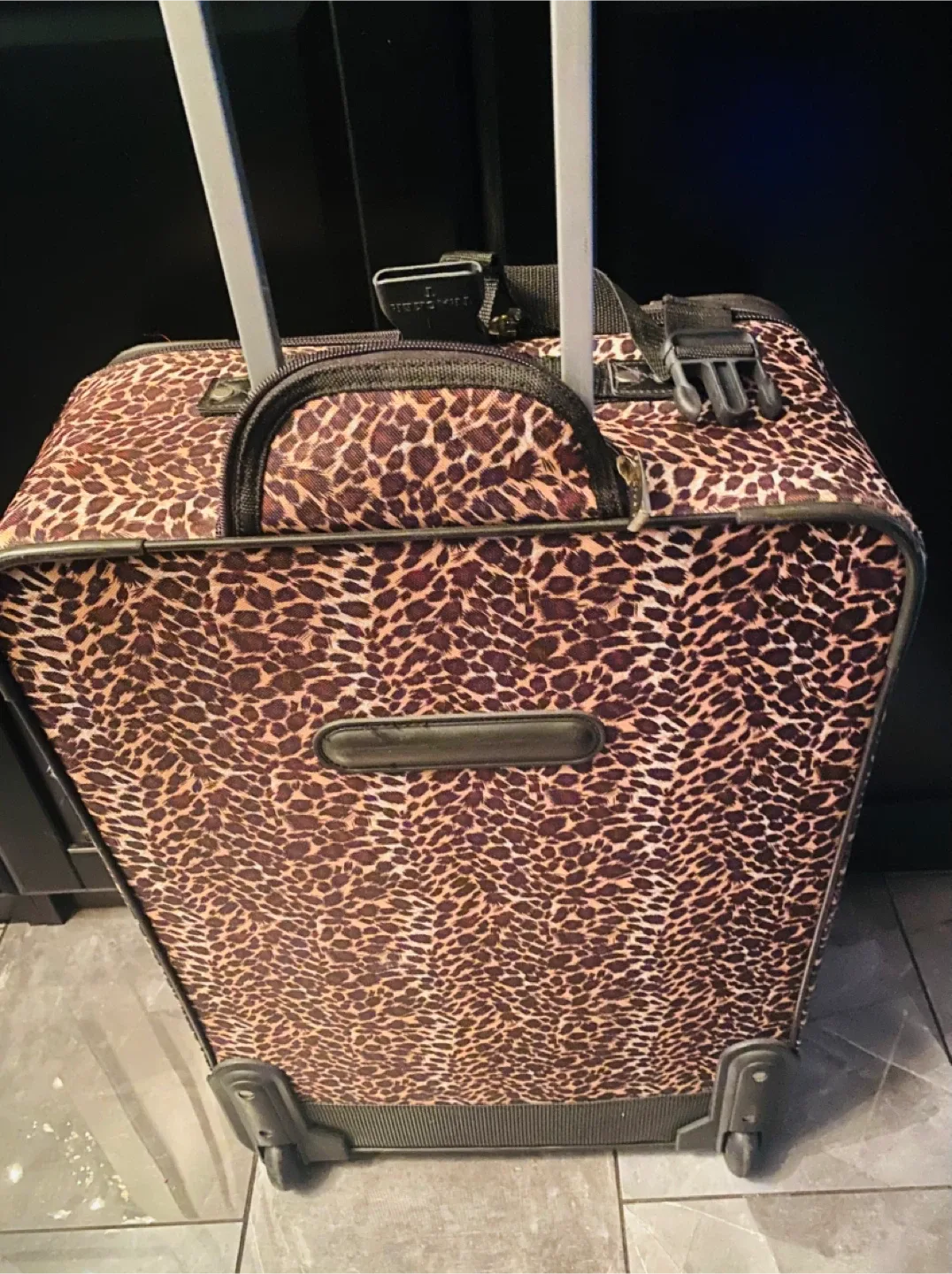 Leopard Print Roller Suitcase 🥕 image indicator(5)