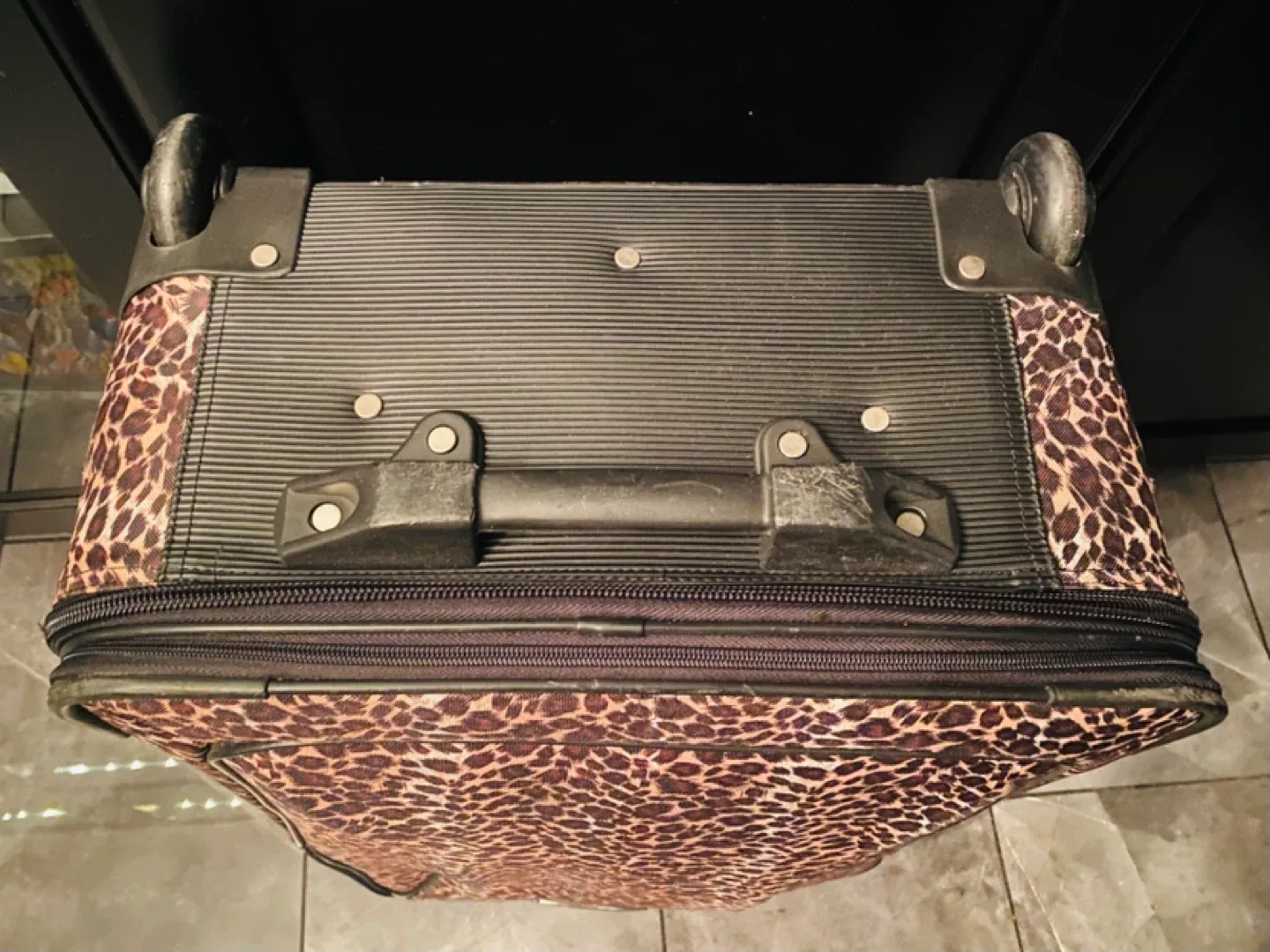 Leopard Print Roller Suitcase 🥕 image indicator(10)
