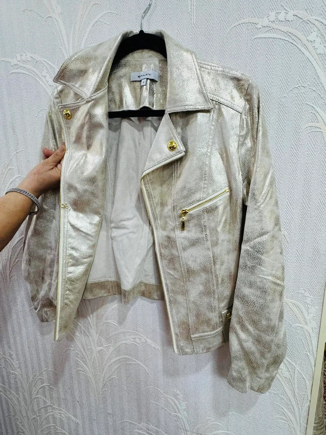 Bailey Silver Moto Jacket - Size S image indicator(3)