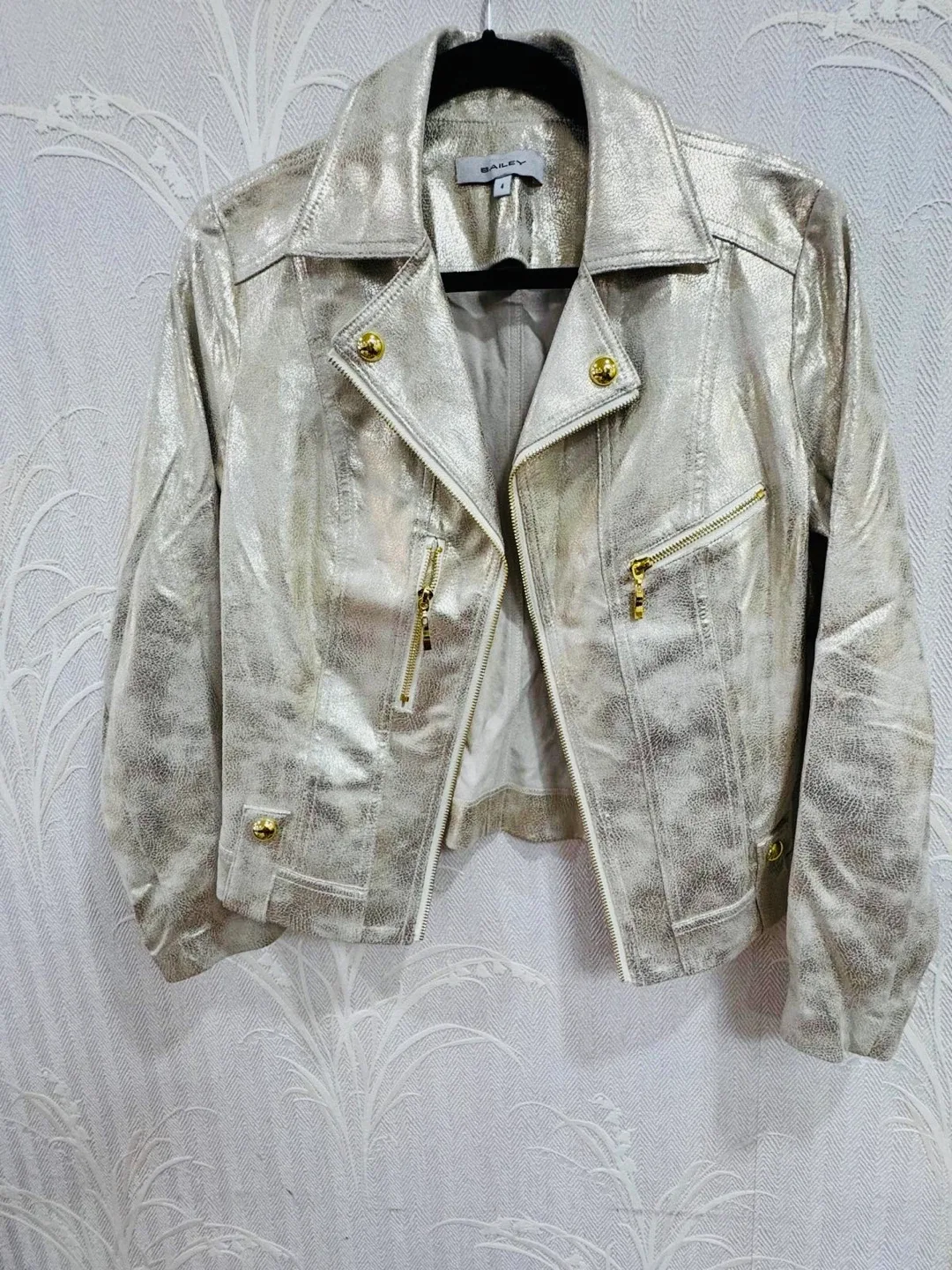 Bailey Silver Moto Jacket - Size S image indicator(2)