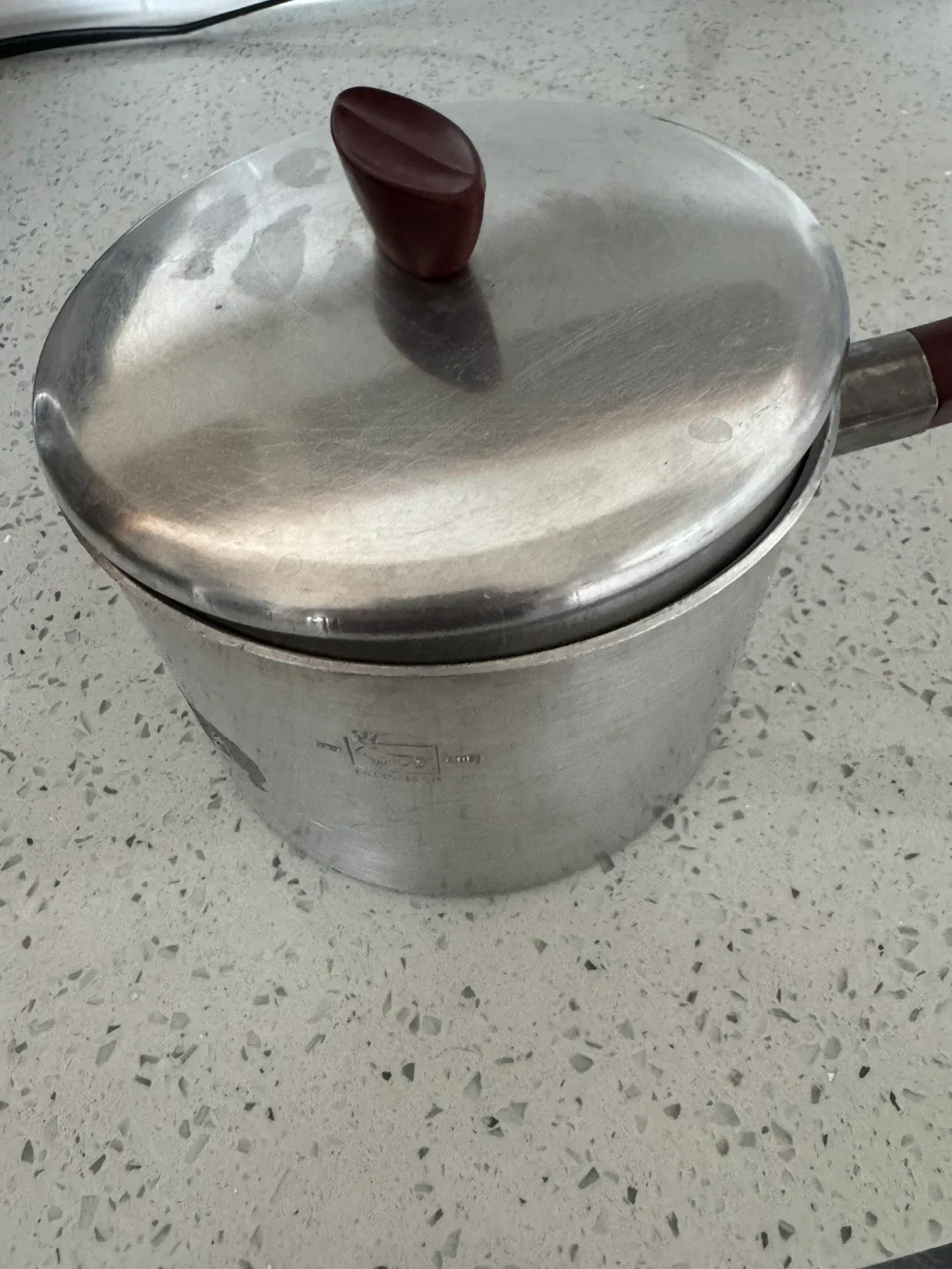 Vintage Aluminum Pot with Lid