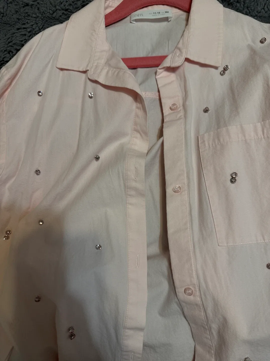 Zara Girls’ Button-Up Shirt - Size 11-12 image indicator(3)