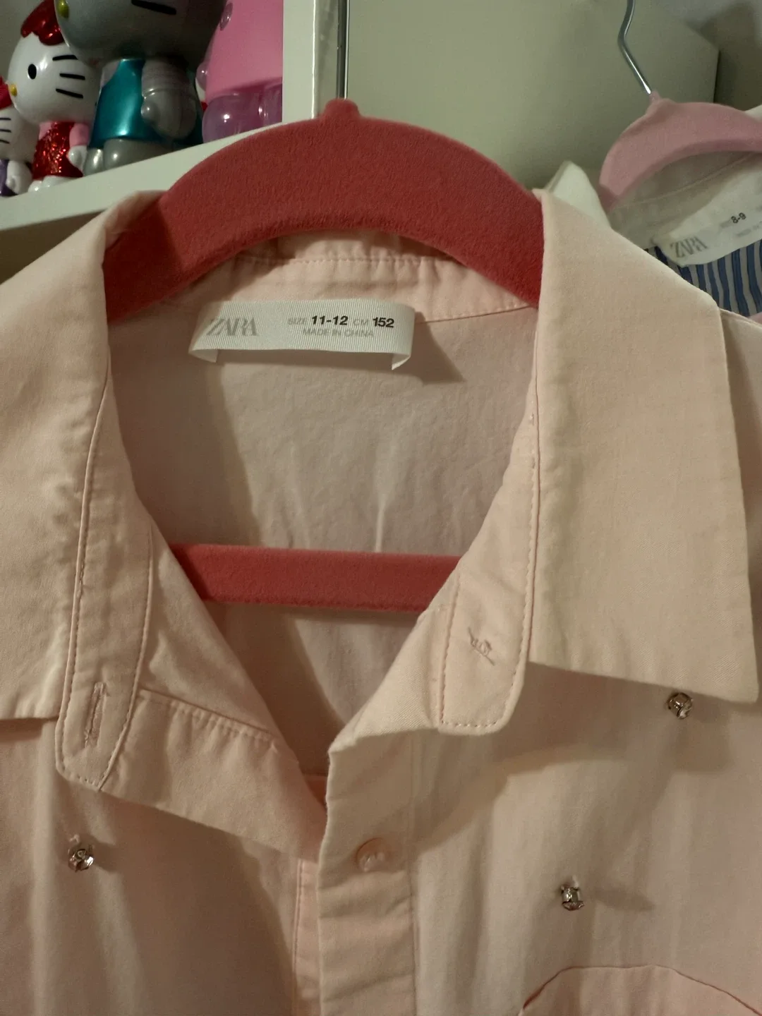 Zara Girls’ Button-Up Shirt - Size 11-12 image indicator(2)