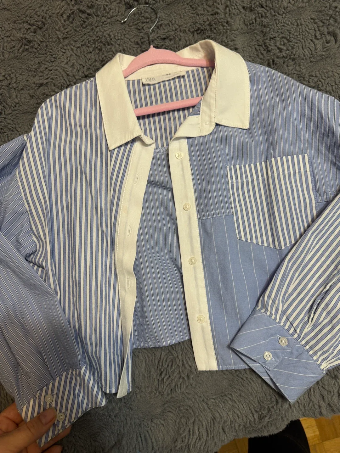 Zara Girls’ Button-Up Shirt - Size 11-12 image indicator(4)