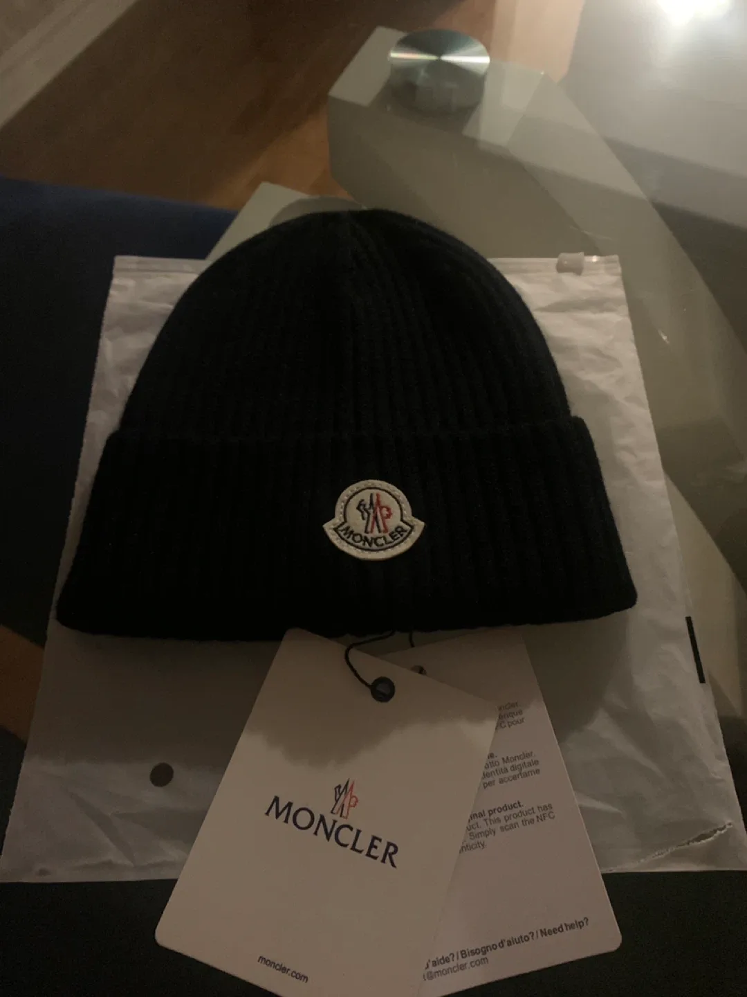 Moncler Black Beanie image indicator(2)