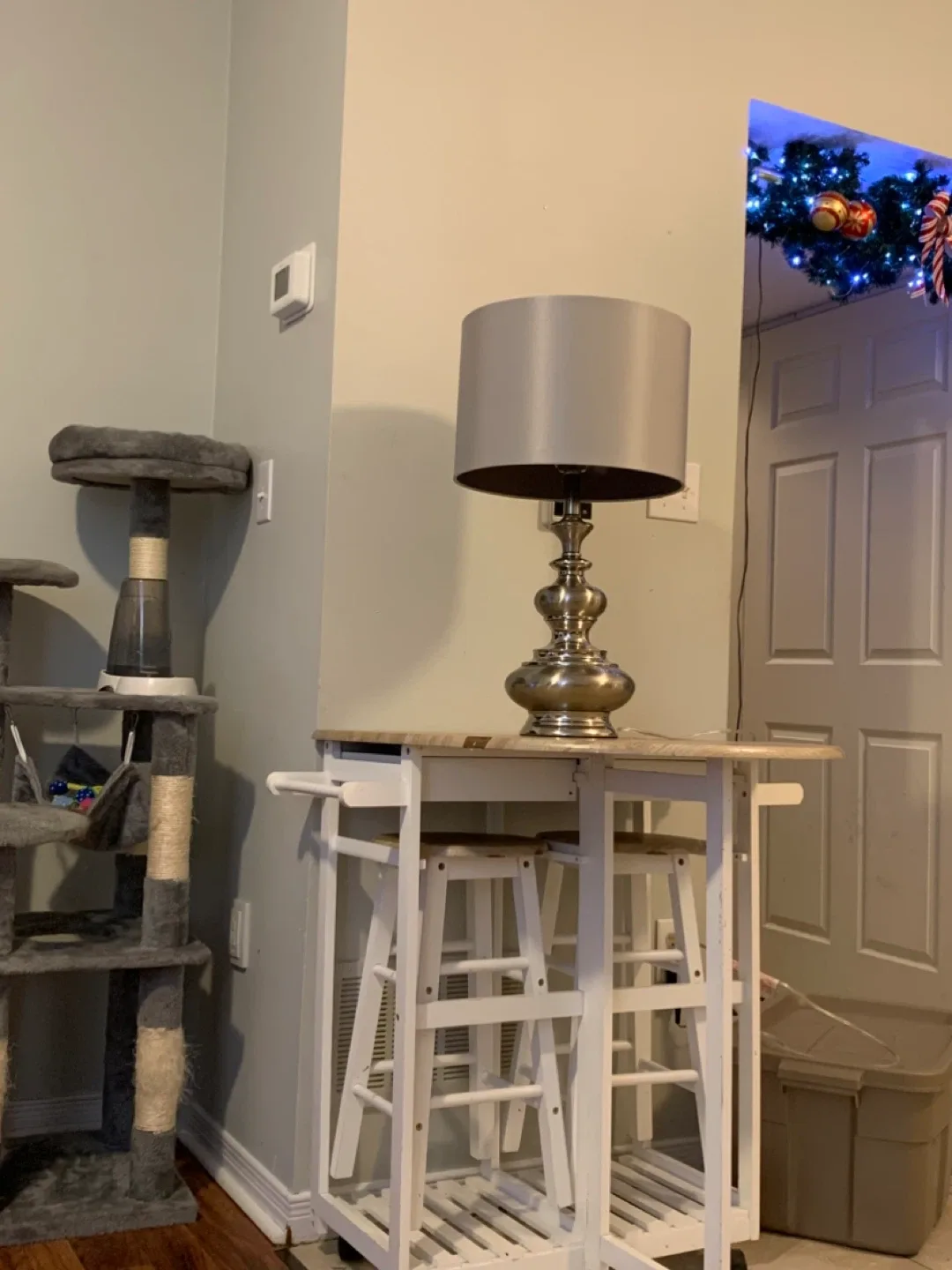 Silver Table Lamp image indicator(3)