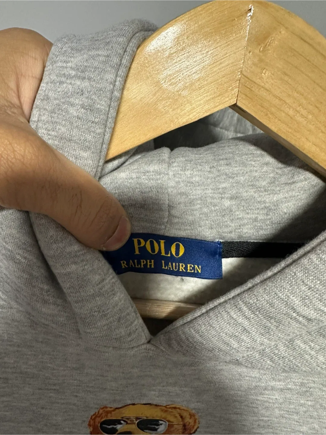 Polo Ralph Lauren Bear Hoodie - Grey image indicator(2)