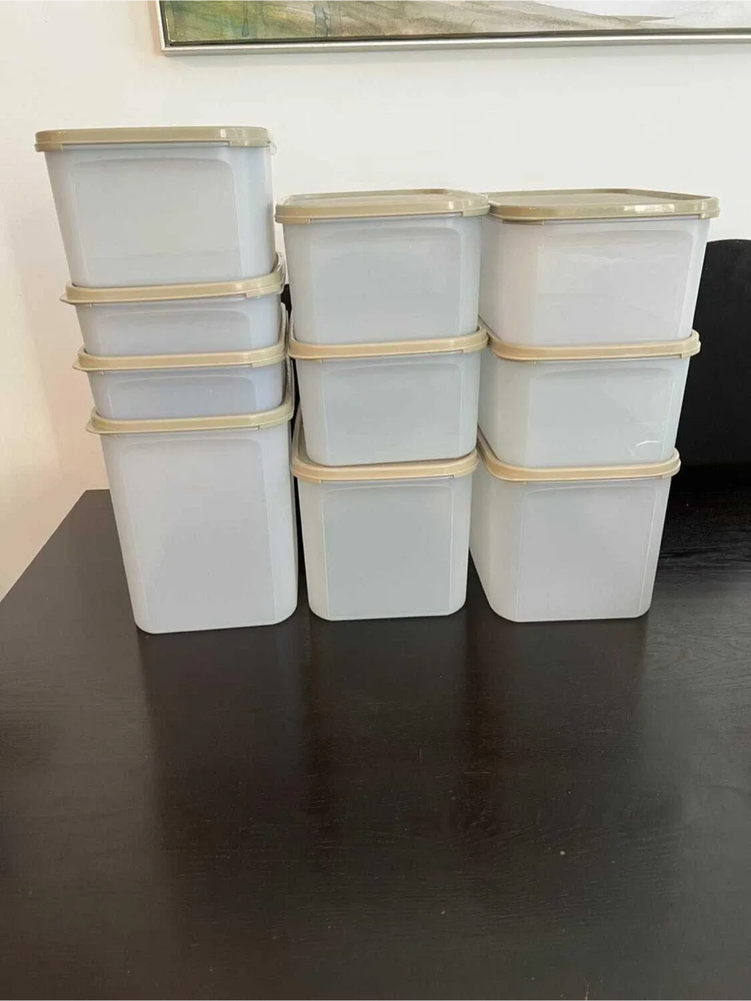 Set of (10) Tupperware Modular Mates rectangular containers image indicator(4)
