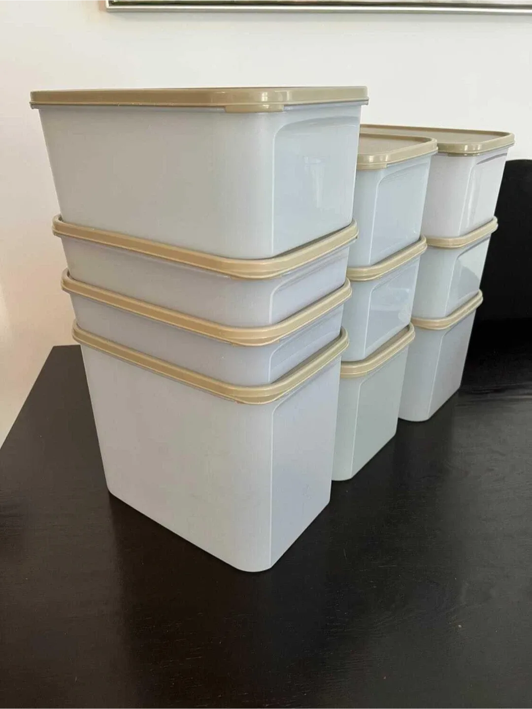 Set of (10) Tupperware Modular Mates rectangular containers image indicator(5)