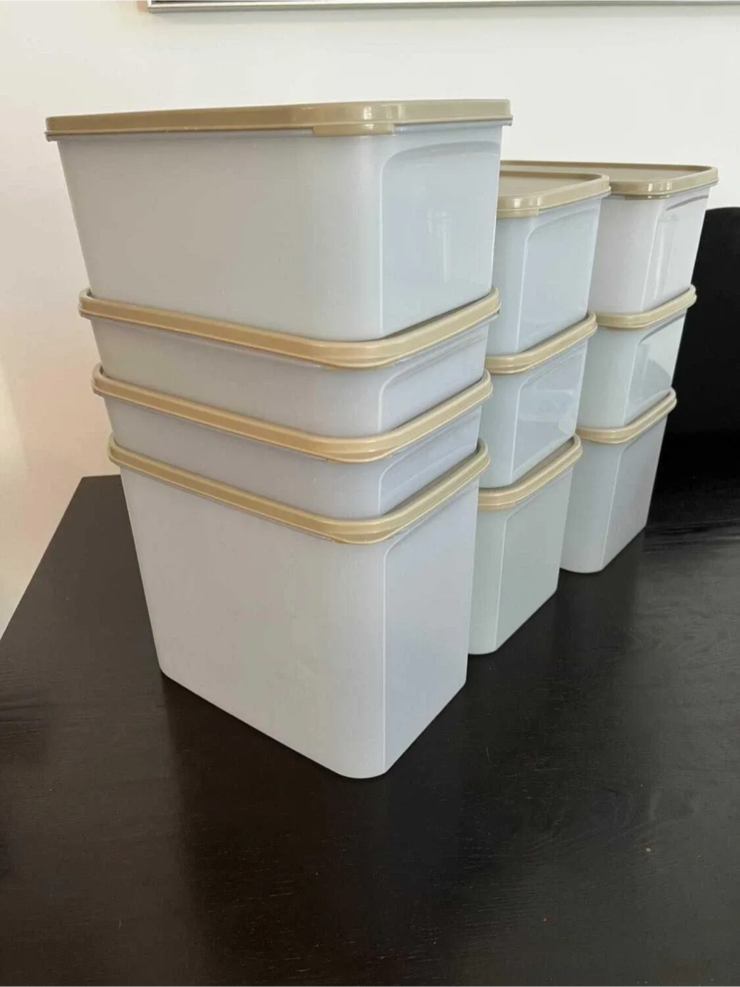 Set of (10) Tupperware Modular Mates rectangular containers image indicator(2)