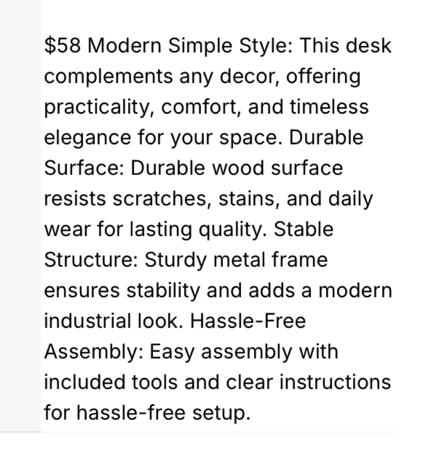 🥕Modern Simple Style Black Desk image indicator(2)