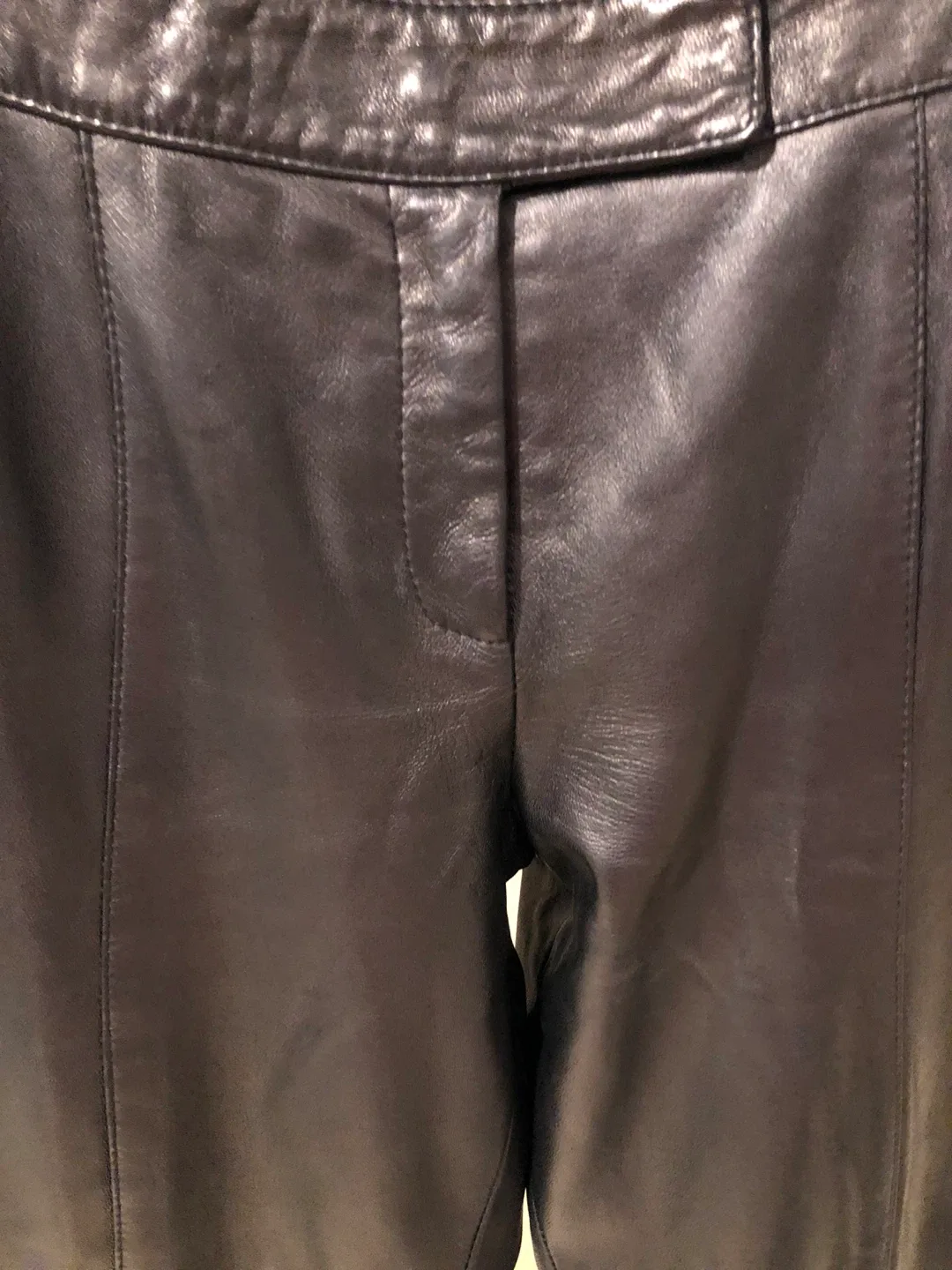 Danier Black Leather Pants - Size 12