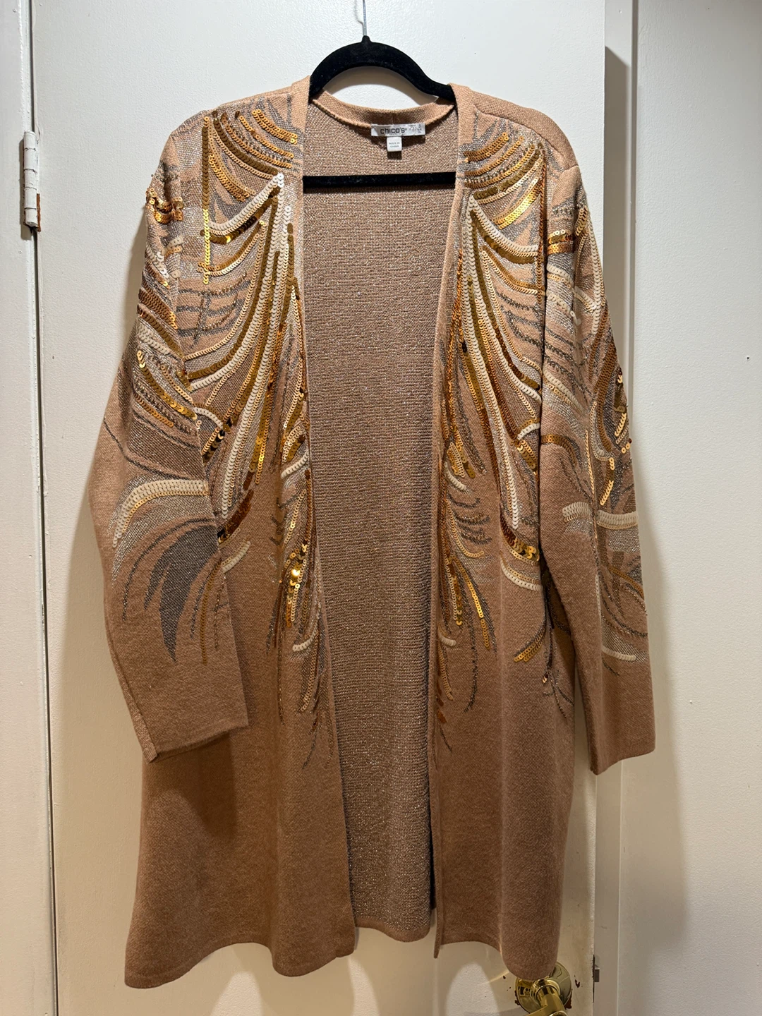 Chico's Size 3 (XL) Embellished Cardigan
