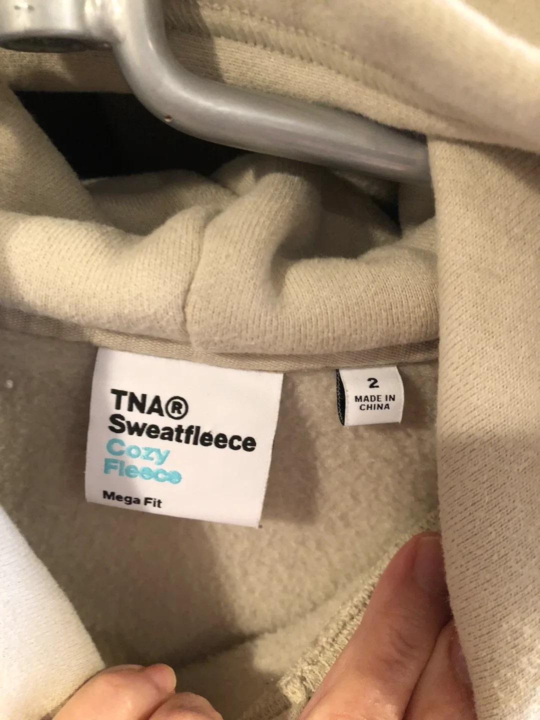 TNA Sweatfleece Cozy Fleece Mega Fit Hoodie - Size 2 image indicator(3)