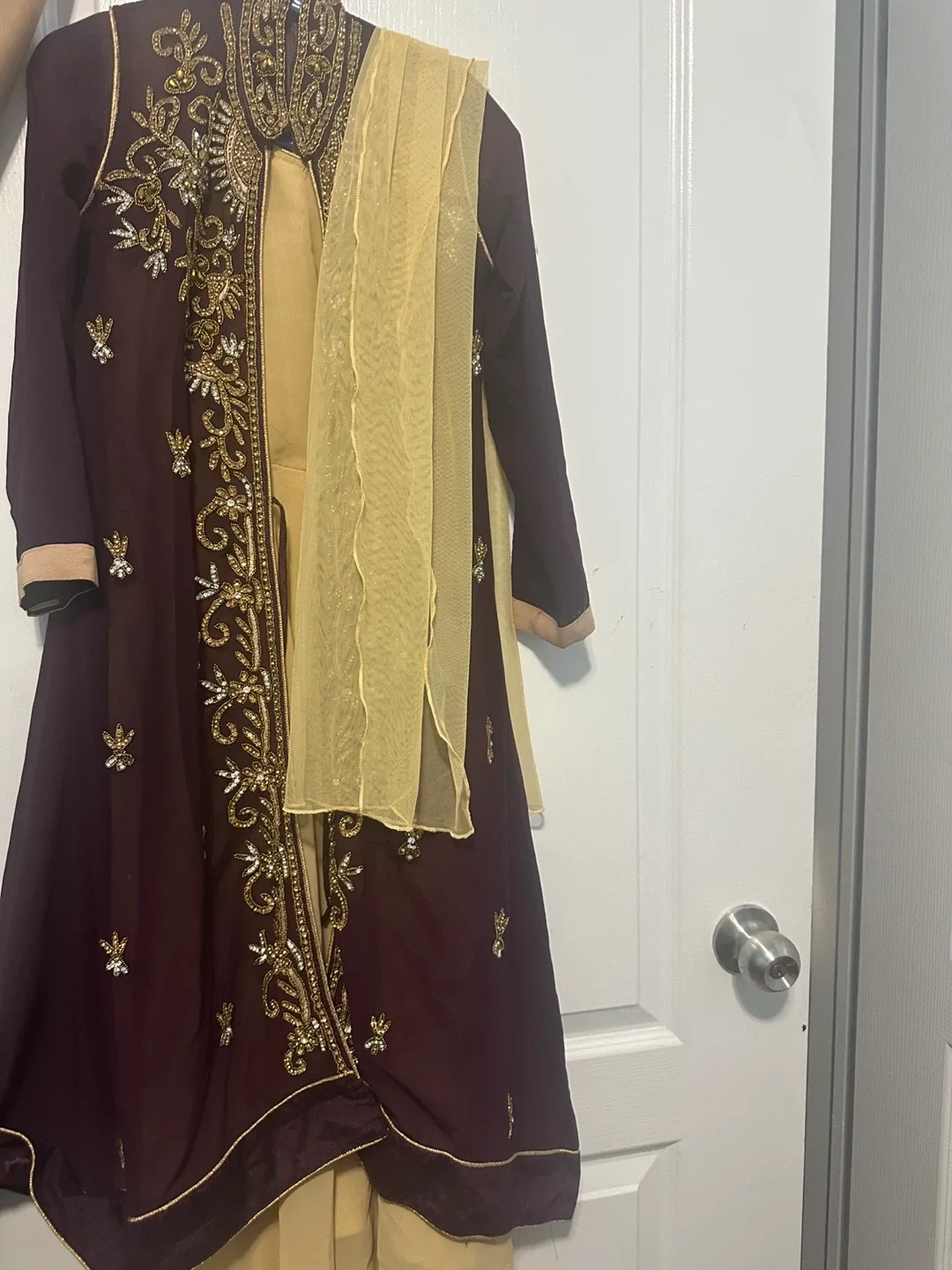 Embroidered Dress with Scarf image indicator(2)