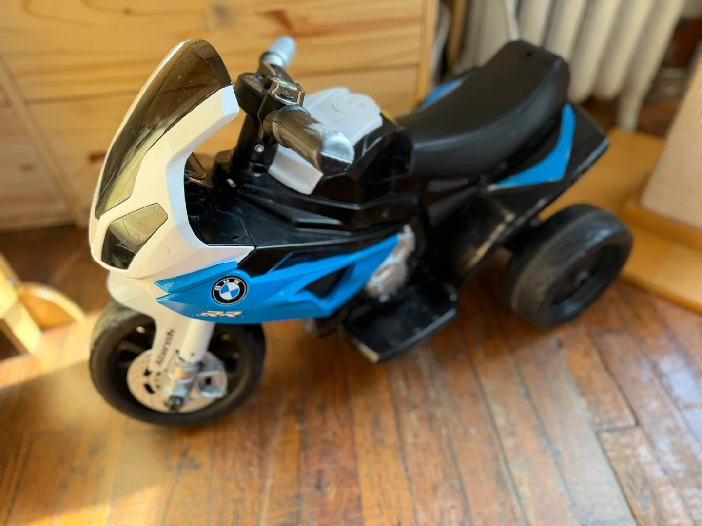 BMW S1000RR Kids Ride-On Motorcycle - Blue/Black