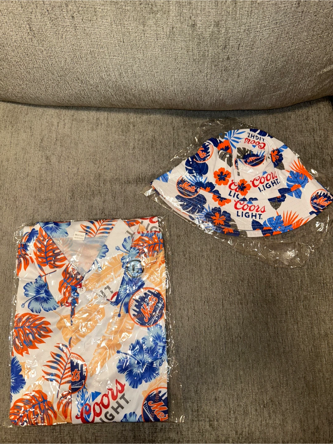 Coors Light Hawaiian Shirt and Bucket Hat - photo 2