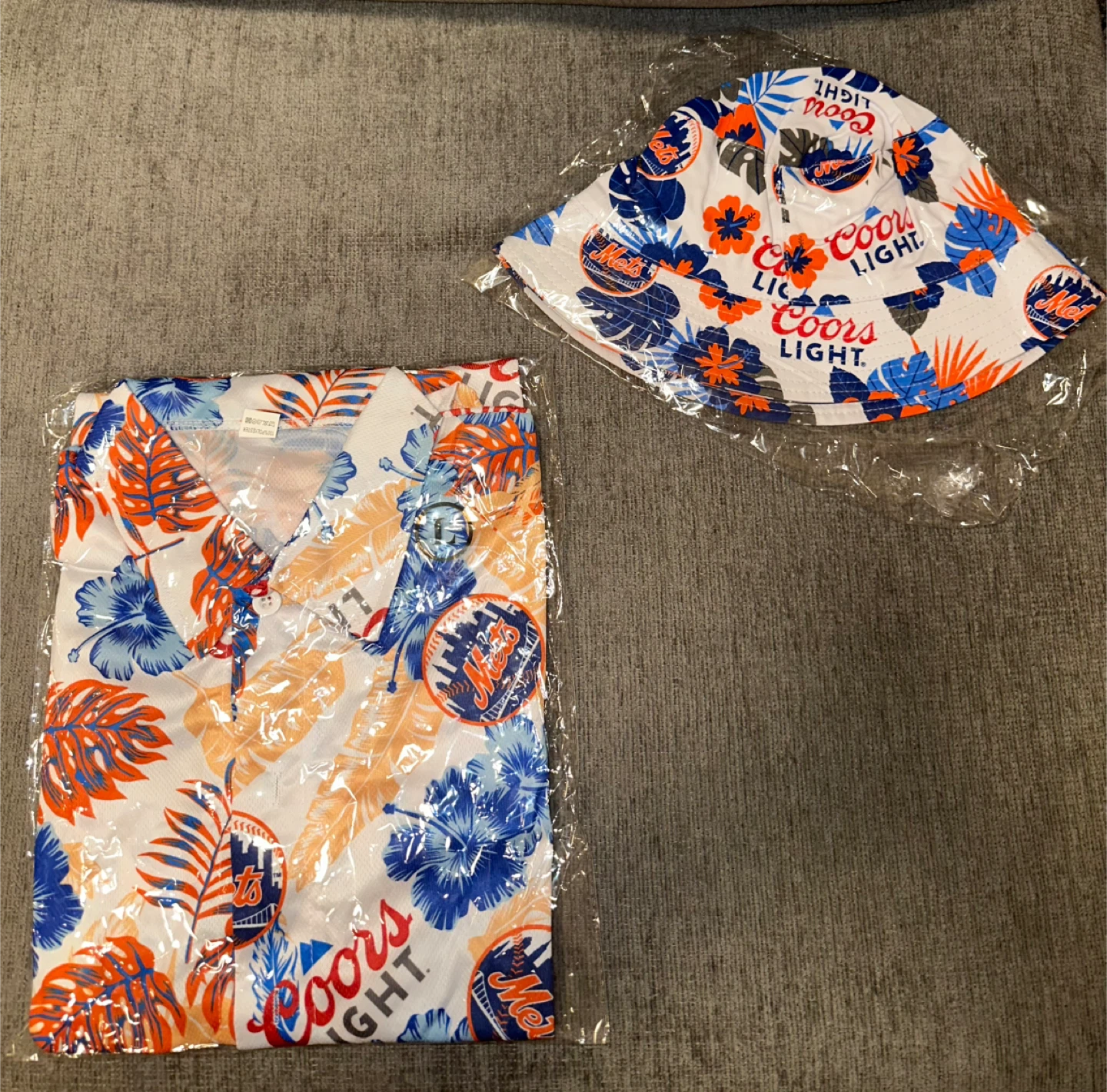 Coors Light Hawaiian Shirt and Bucket Hat