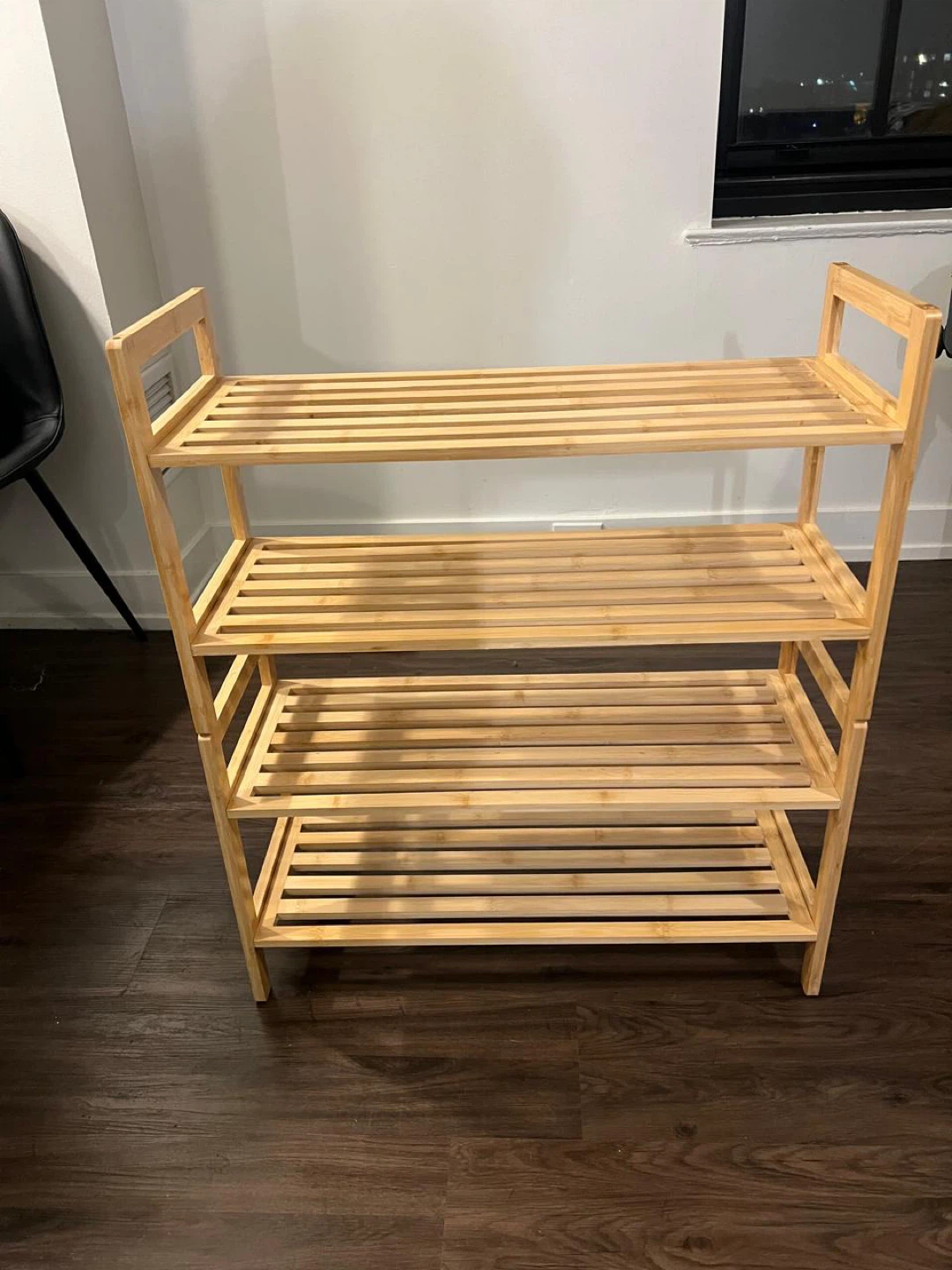 Bamboo 4-Tier Shoe Rack