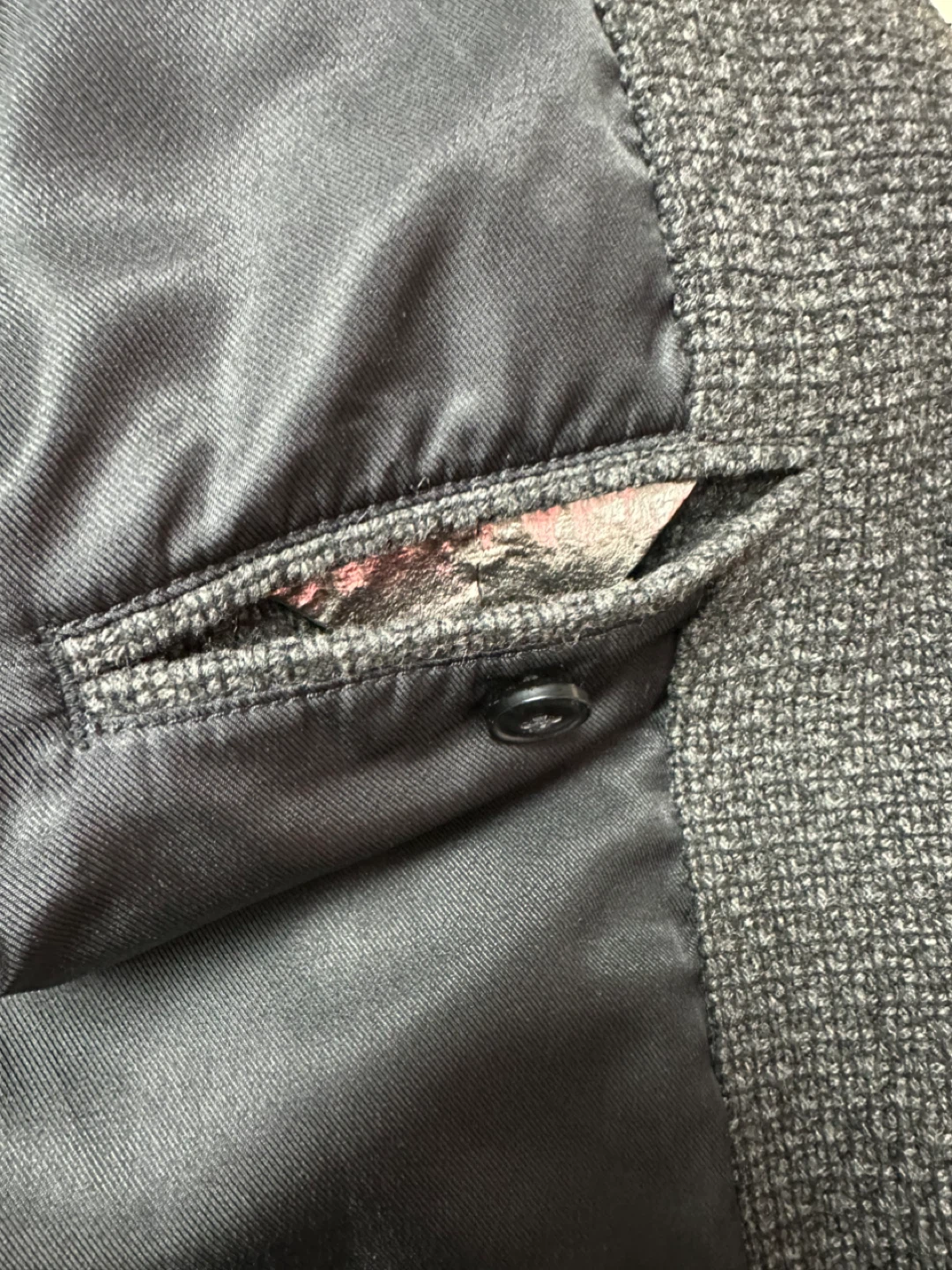 Hugo Boss Gray Wool Blend Overcoat - photo 4