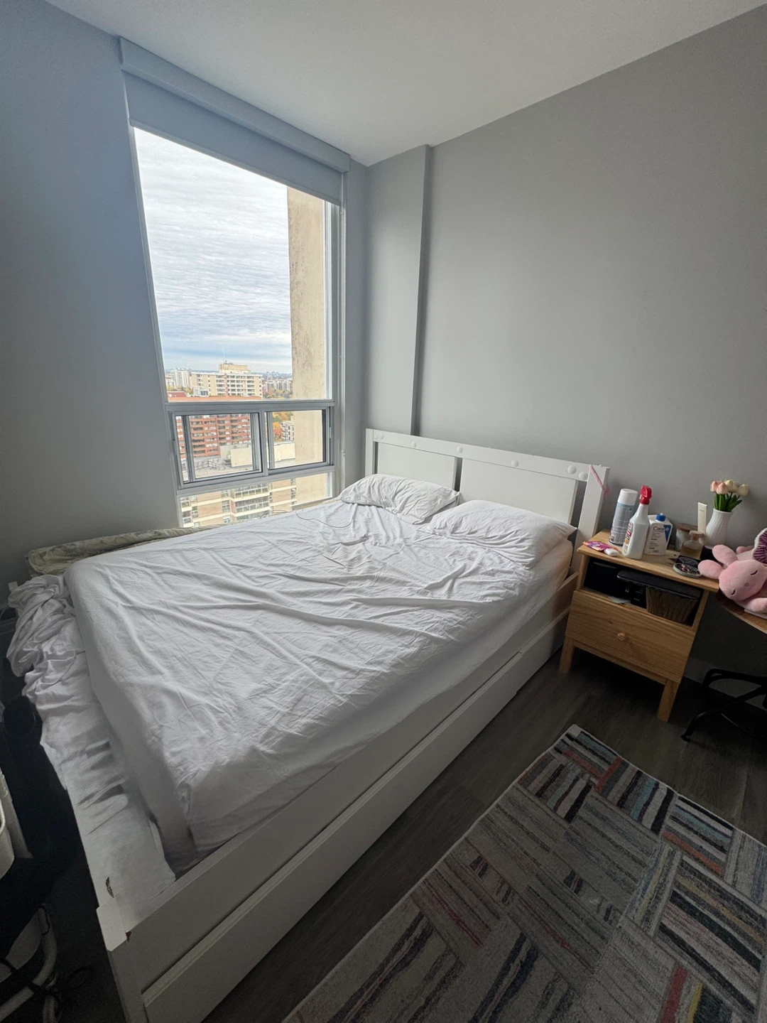 IKEA Songesand White queen Bed Frame