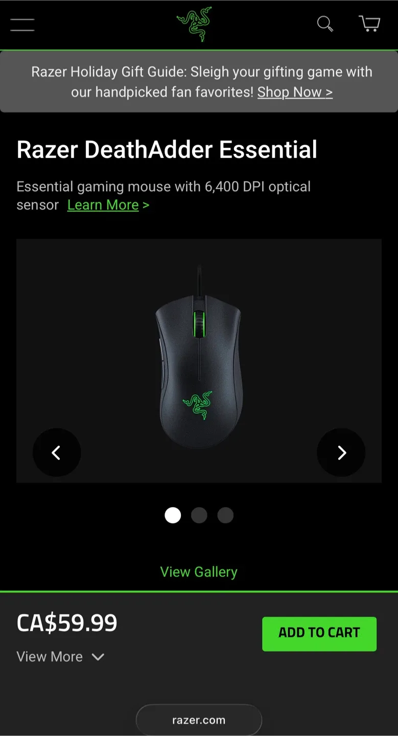 Razer New Gaming Mouse DeathAdder Essential image indicator(2)