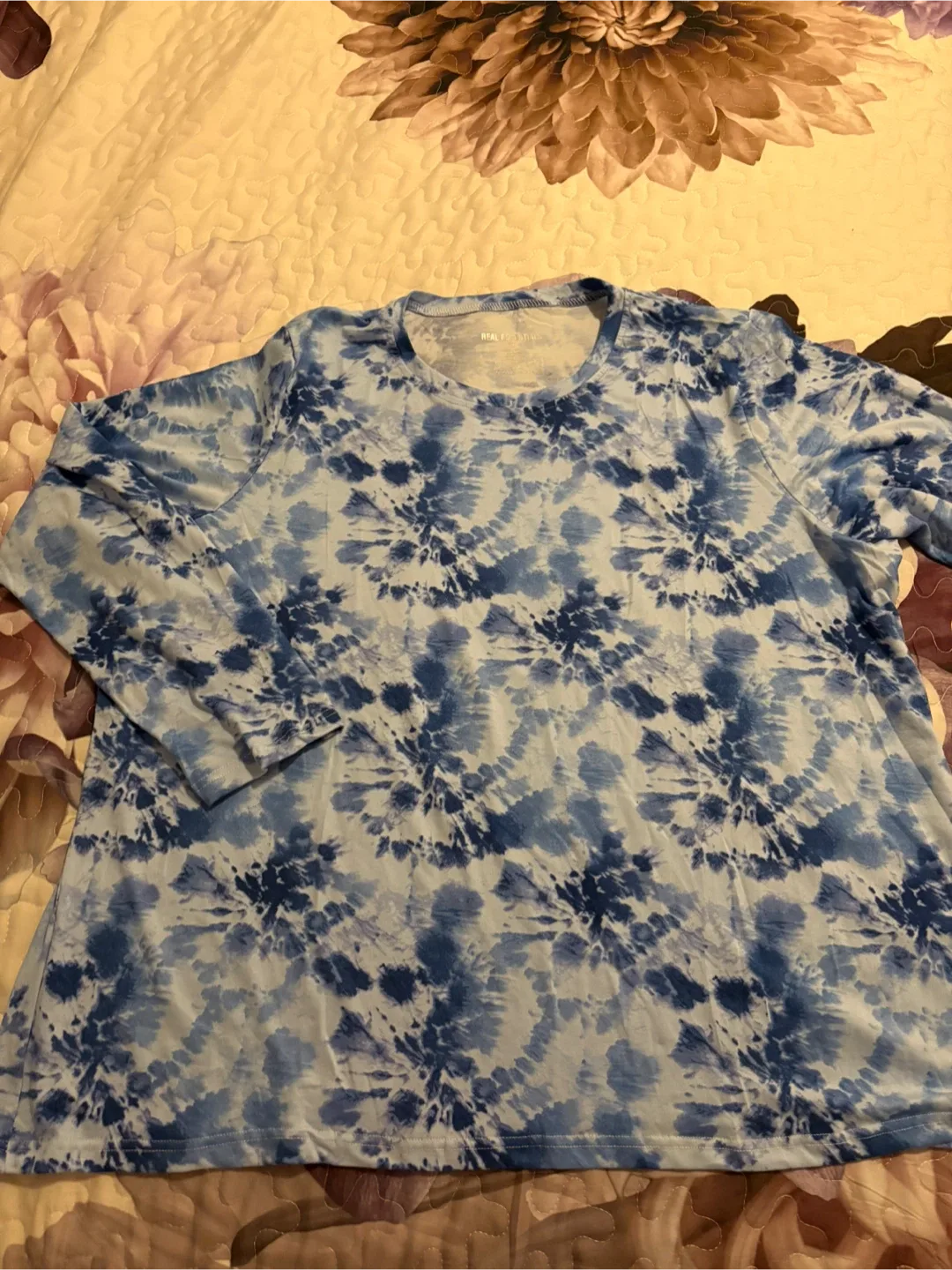 Real Essentials 2XL Blue Tie-Dye Loungewear Set image indicator(3)