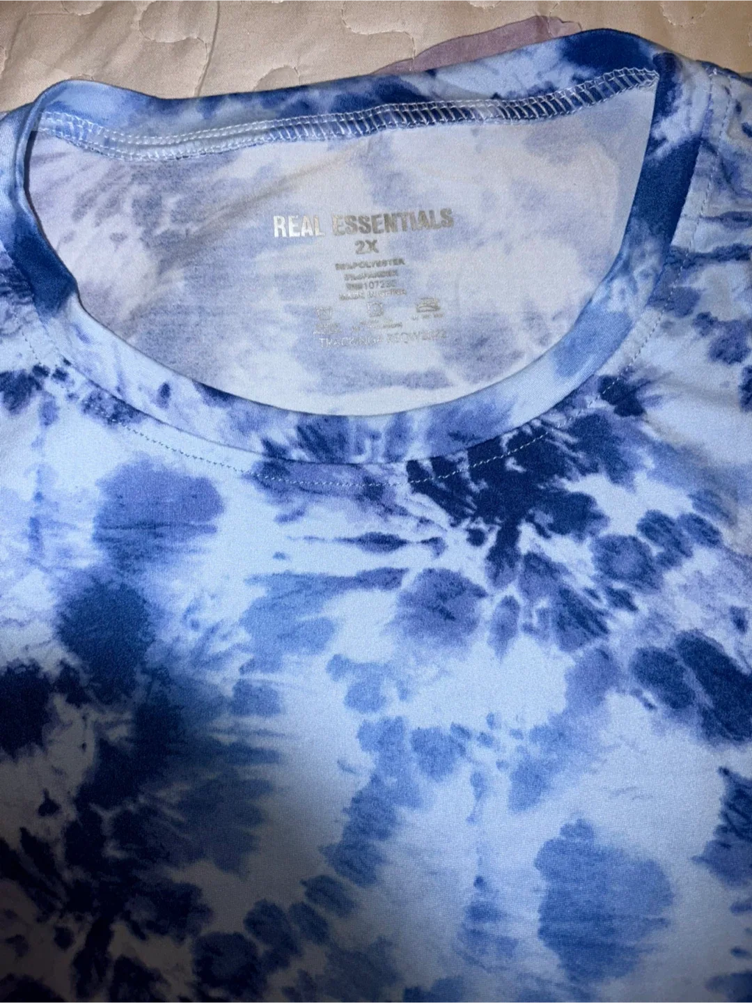 Real Essentials 2XL Blue Tie-Dye Loungewear Set image indicator(6)