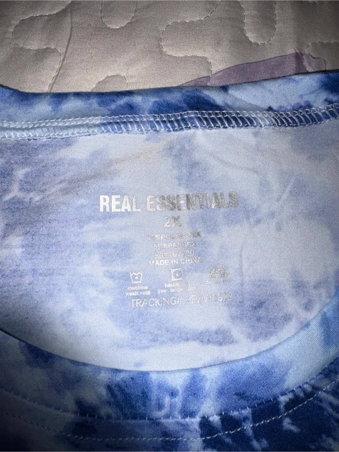 Real Essentials 2XL Blue Tie-Dye Loungewear Set image indicator(5)