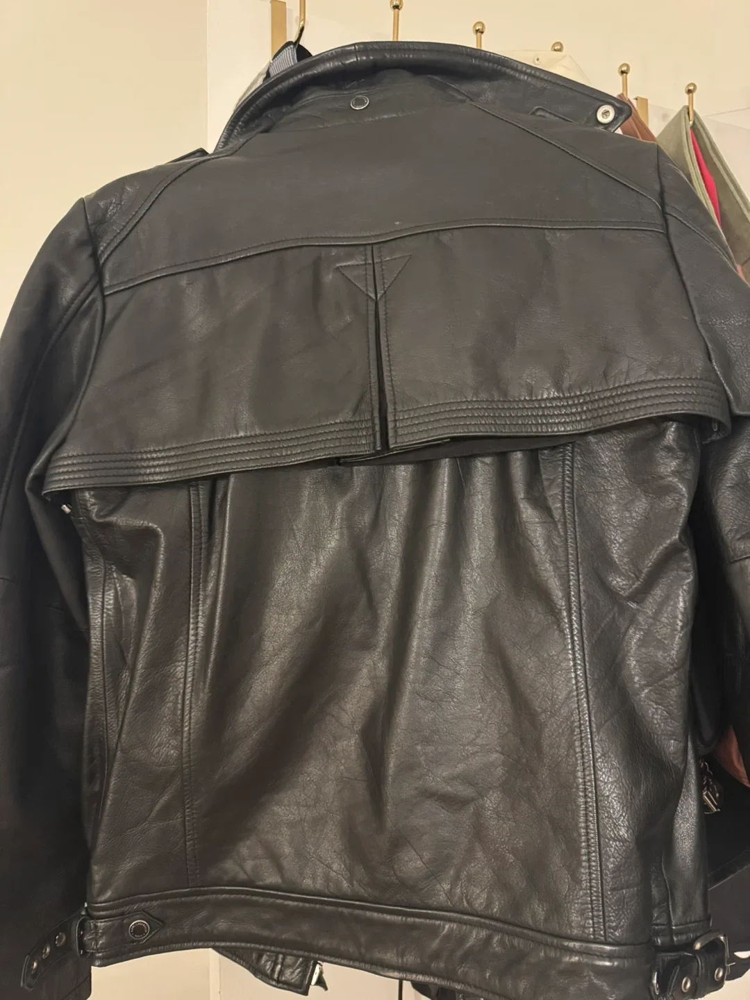 Karl Lagerfeld Black Leather Jacket - Size S image indicator(2)