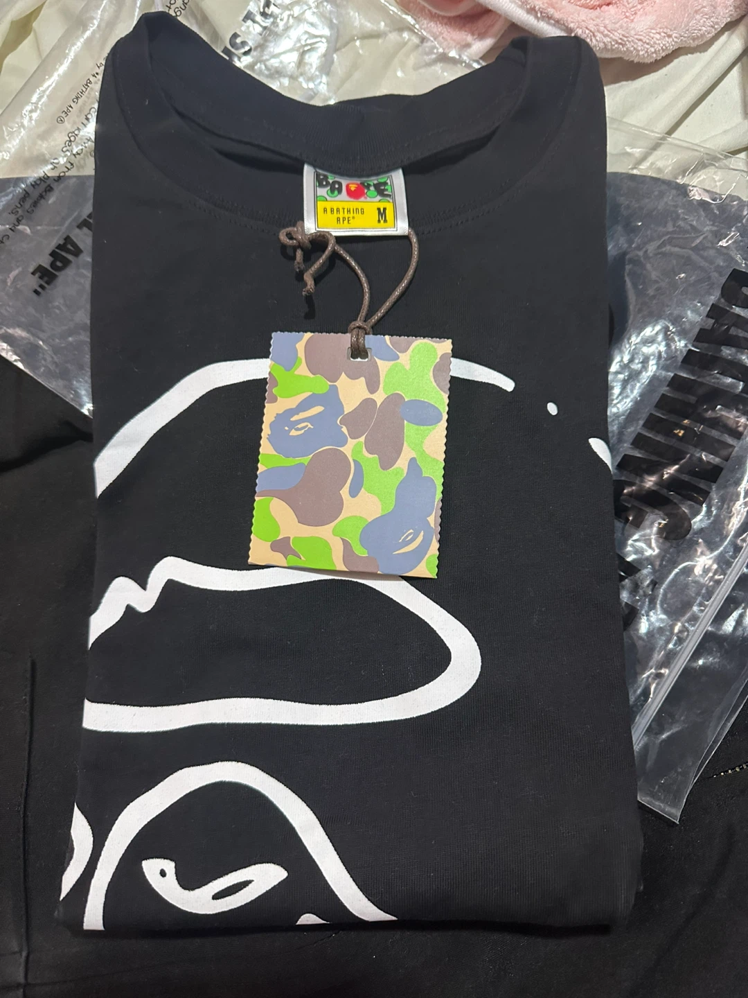 A Bathing Ape (BAPE) Black Tee - Size M