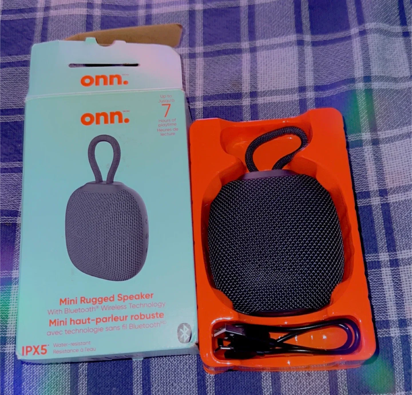 onn. Mini Rugged Bluetooth Speaker - New in Box! image indicator(2)