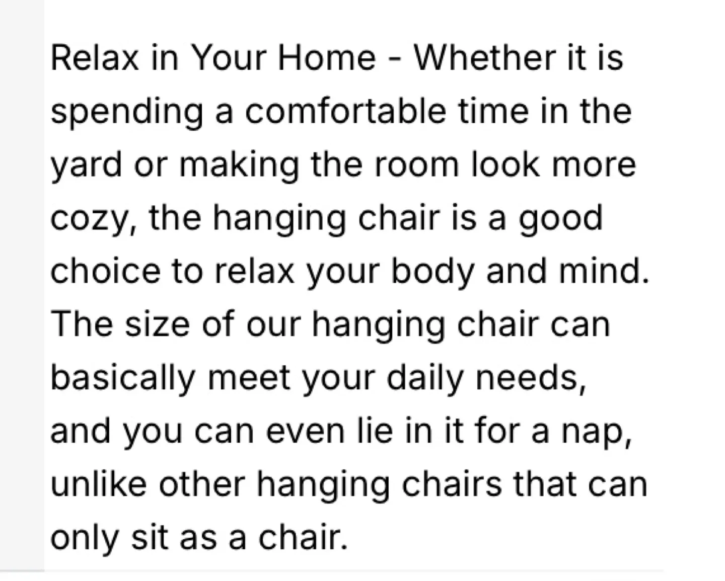 Hanging Chair Hammock, Beige, 330lbs Max image indicator(2)