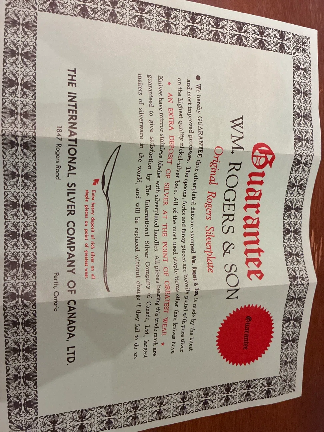 Wm. Rogers & Son Original Rogers Silverplate Flatware Set image indicator(4)