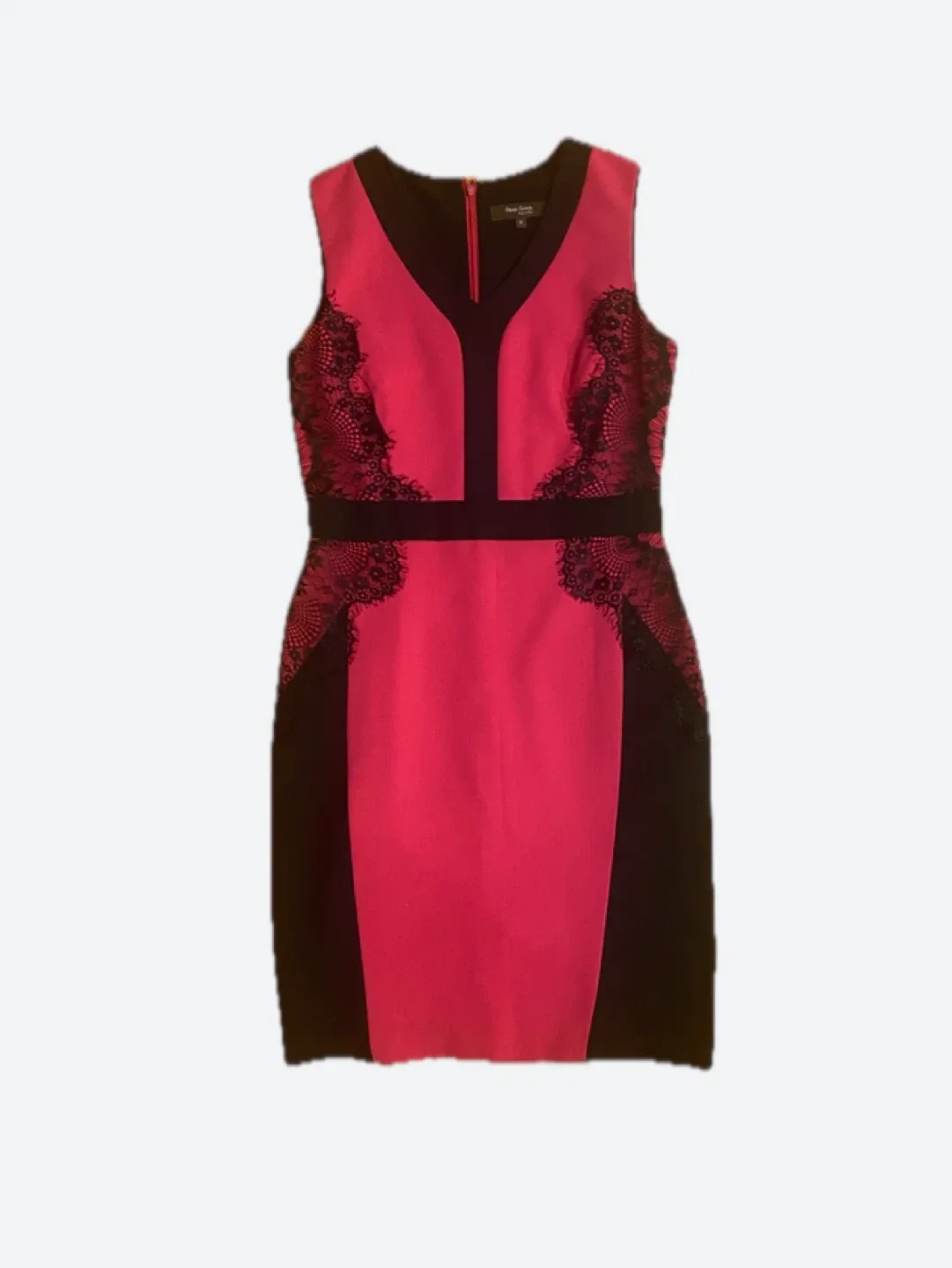 Phase Eight Dress - Size 6/8- Pink & Black thumbnail