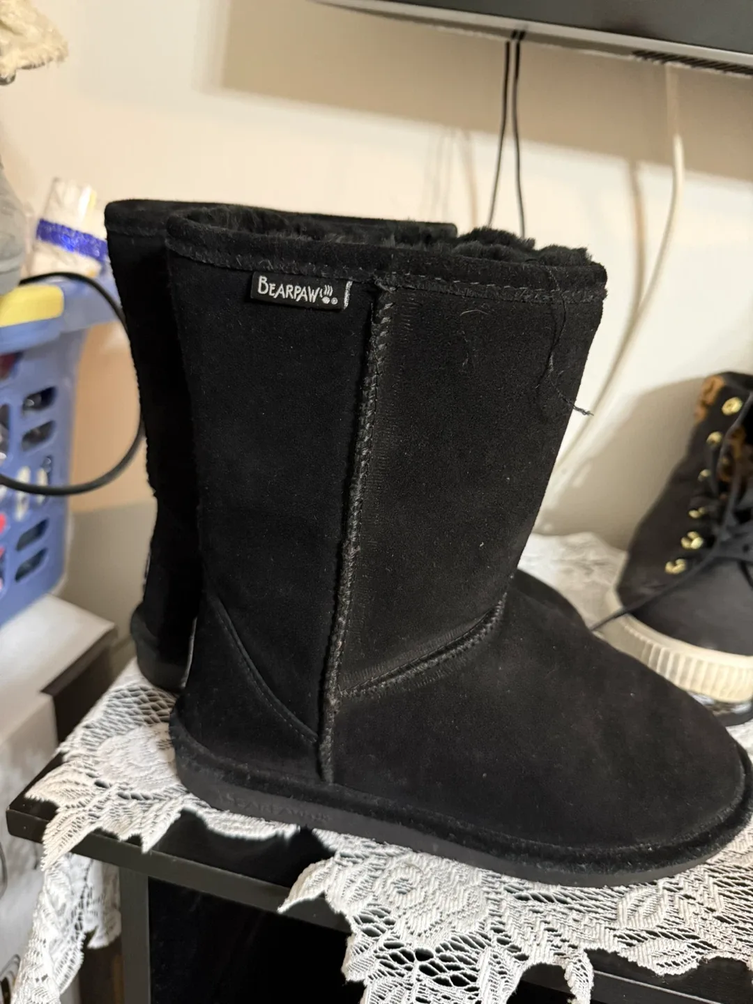 Bearpaw Black Suede Boots image indicator(2)