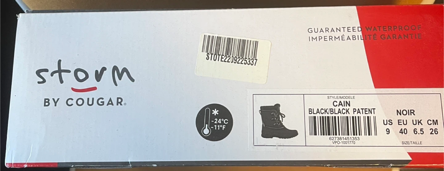 Storm by Cougar Cain Black Boots - Size 9 - photo 2
