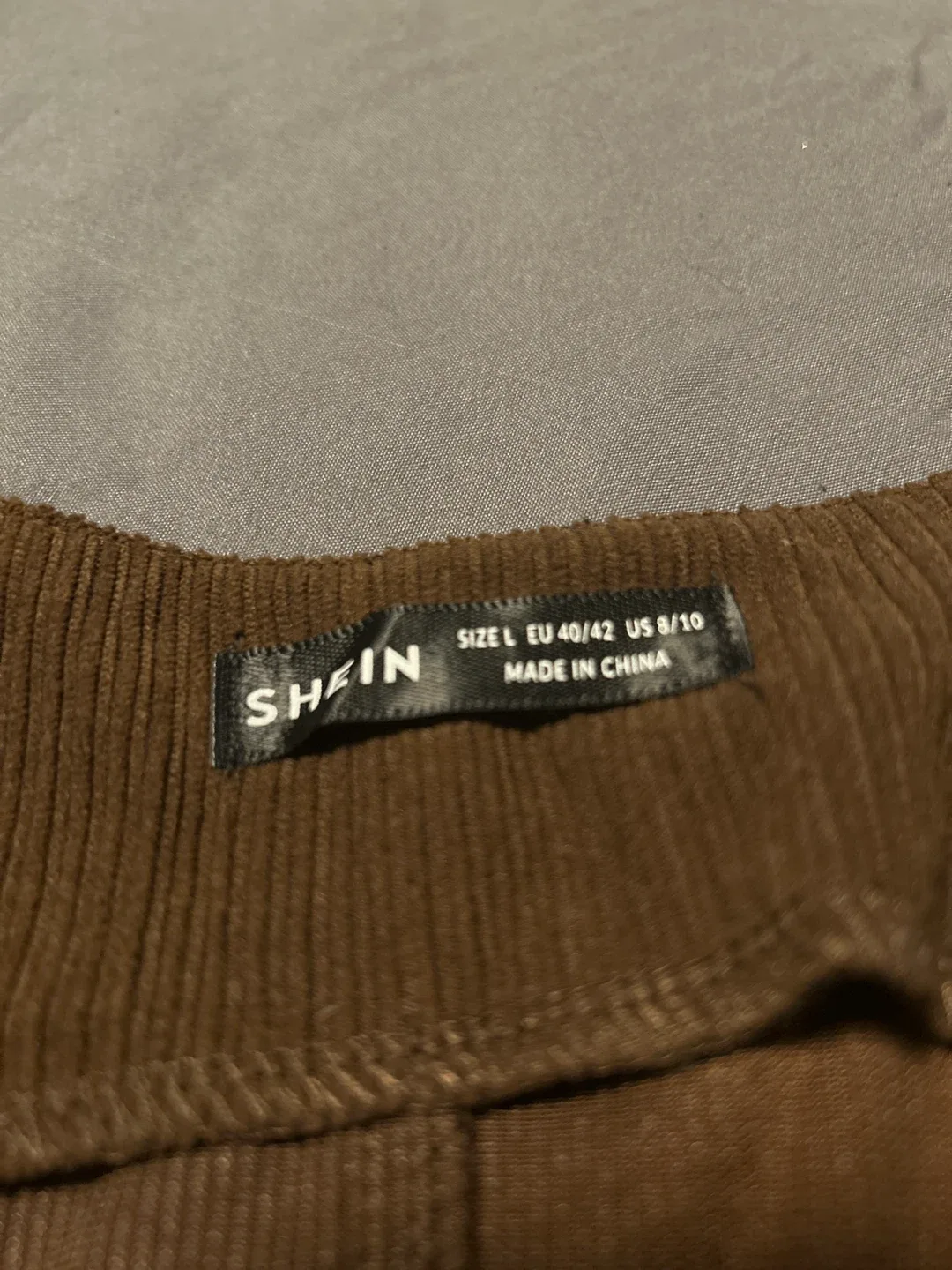 Shein Brown Corduroy Vest - Size L 🥕 image indicator(2)