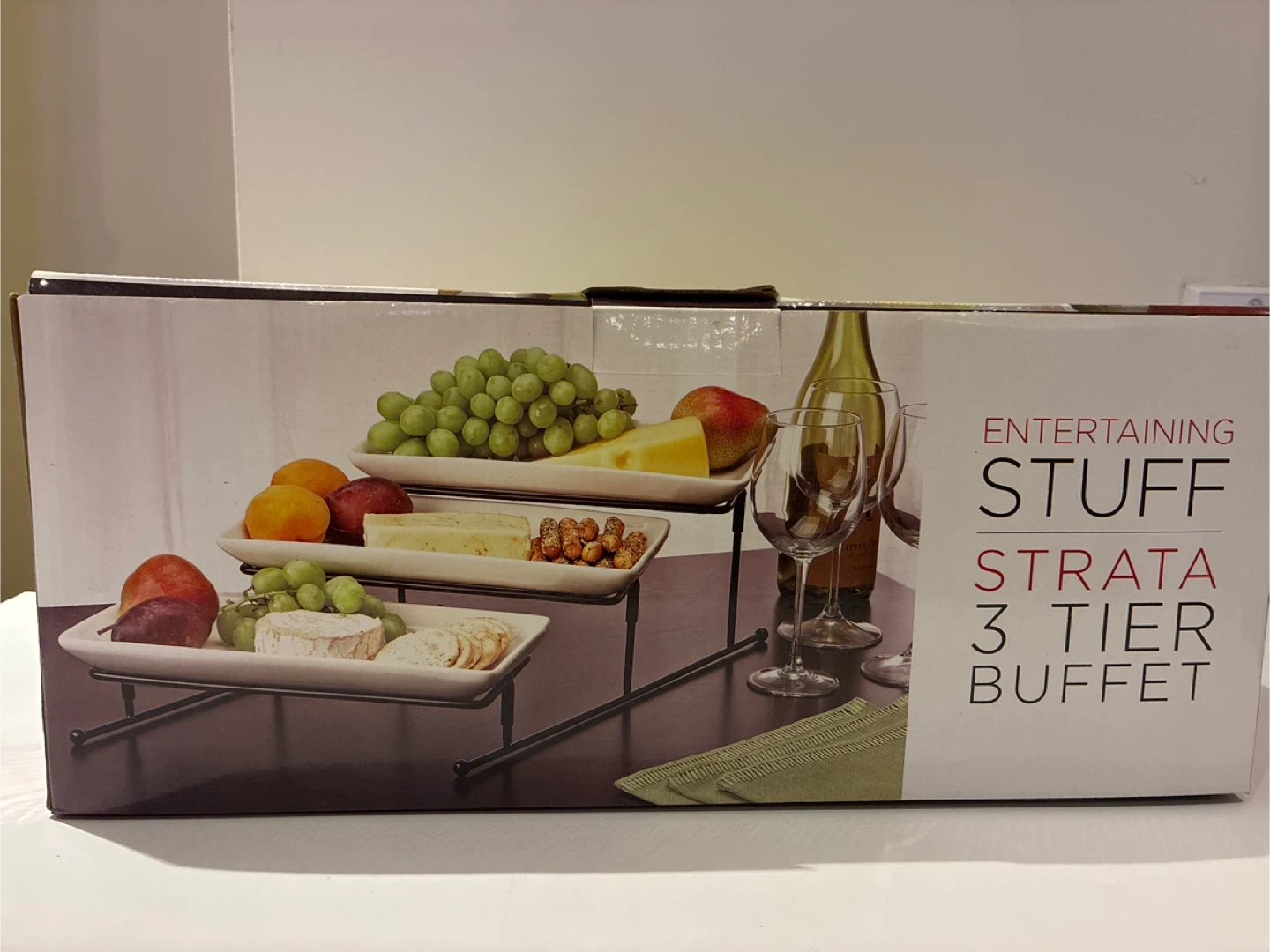 Entertaining Stuff Strata 3 Tier Buffet - New in Box